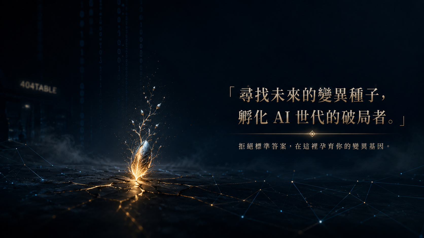 從 404 到 1，定義你的 AI 時代影響力